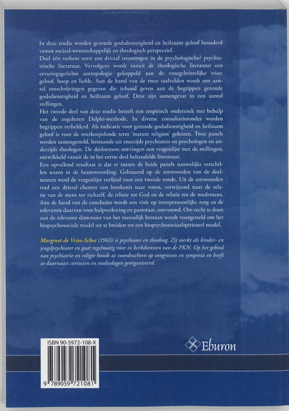 Gezonde godsdienstigheid en heilzaam geloof Gezonde godsdienstigheid en heilzaam geloof achterkant