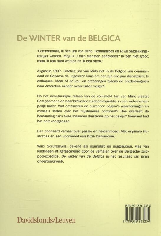 De winter van de Belgica achterkant