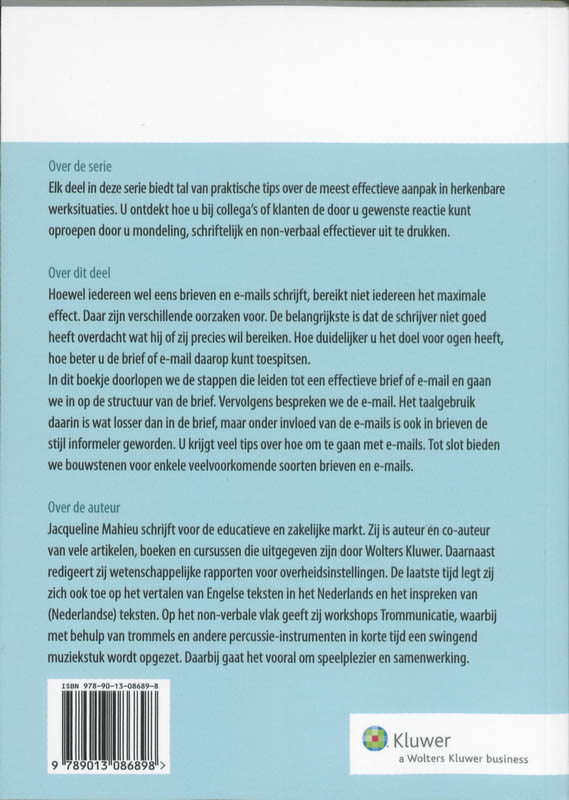 TaalAnker hoe formuleer ik het? 085 -  Zakelijke brieven en e-mails schrijven TaalAnker hoe formuleer ik het? 085 -   Zakelijke brieven en e-mails schrijven achterkant