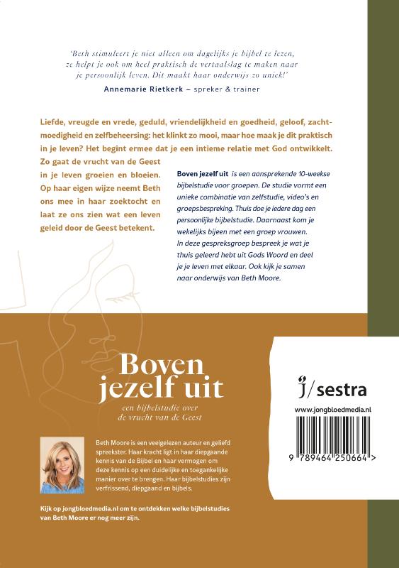 Boven jezelf uit / BETH MOORE BIJBELSTUDIES achterkant