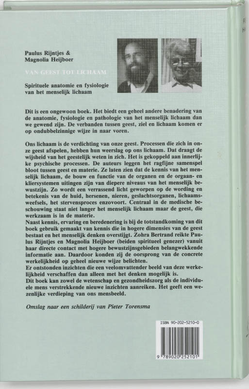 Van geest tot lichaam / New age achterkant