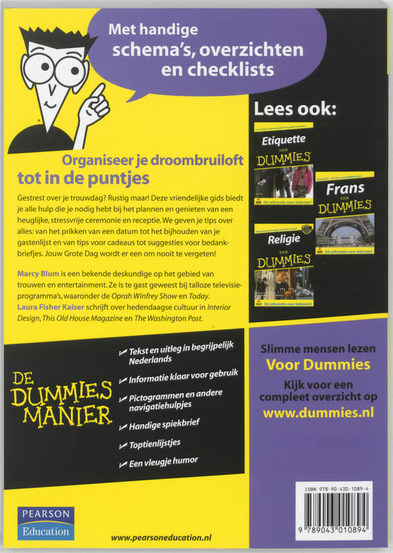 Voor Dummies - Trouwen voor Dummies achterkant