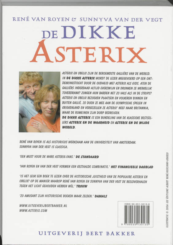 De dikke Asterix - R. van Royen; S. van der Vegt achterkant