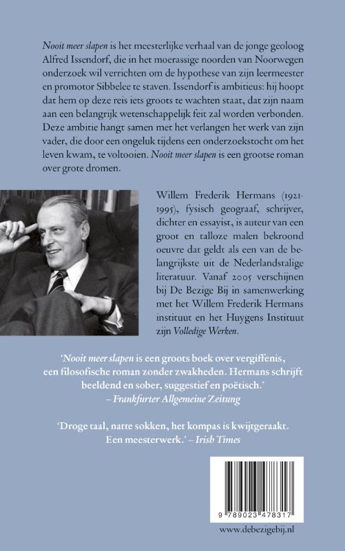 Nooit meer slapen achterkant