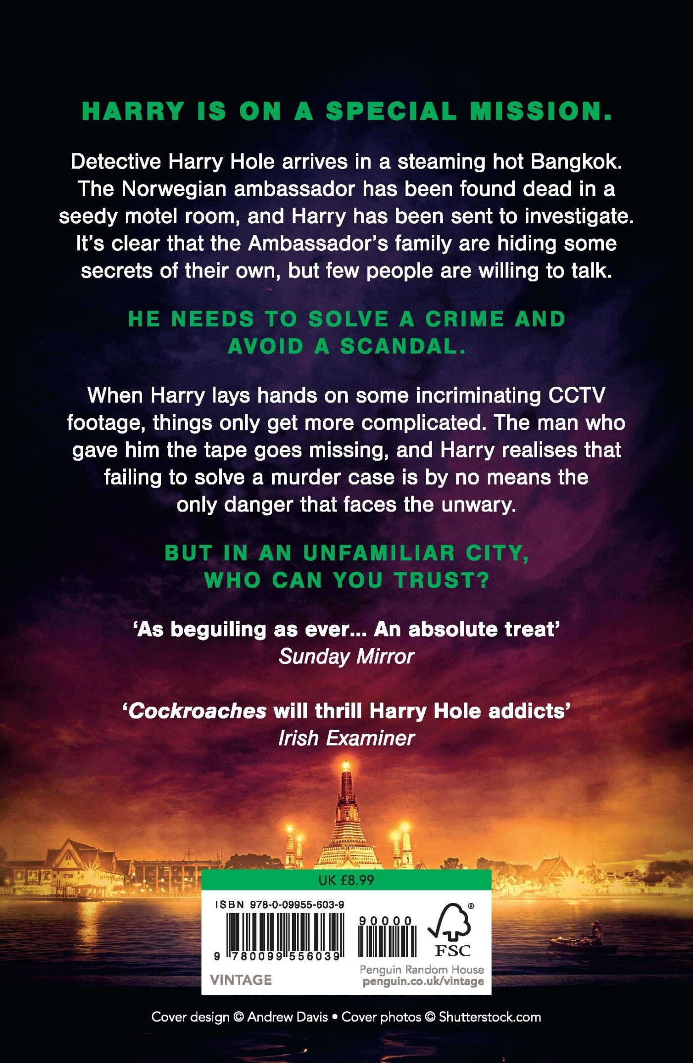 Cockroaches / Harry Hole achterkant