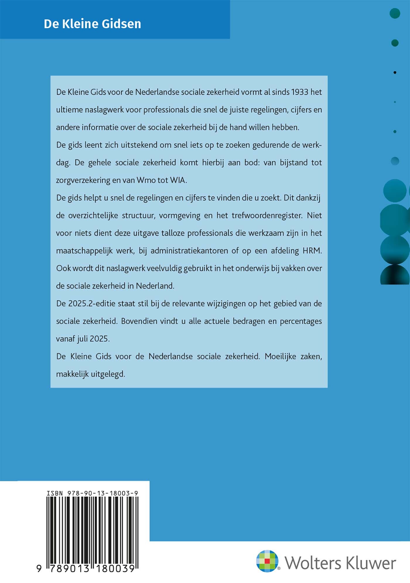 De Kleine Gids voor de Nederlandse sociale zekerheid / 2025.2 achterkant