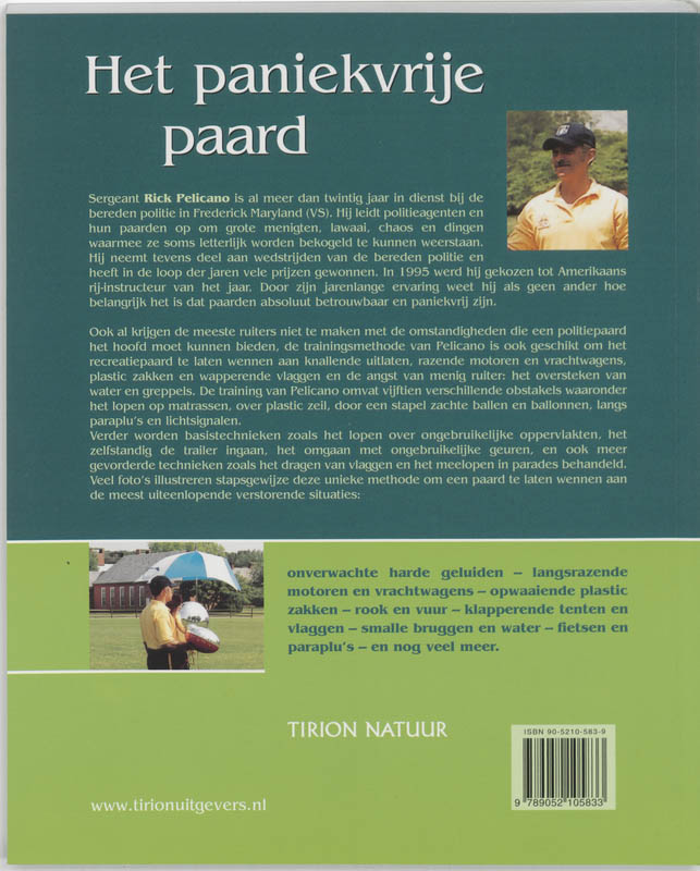 Tirion natuur Het paniekvrije paard / Tirion natuur Tirion natuur Het paniekvrije paard / Tirion natuur achterkant