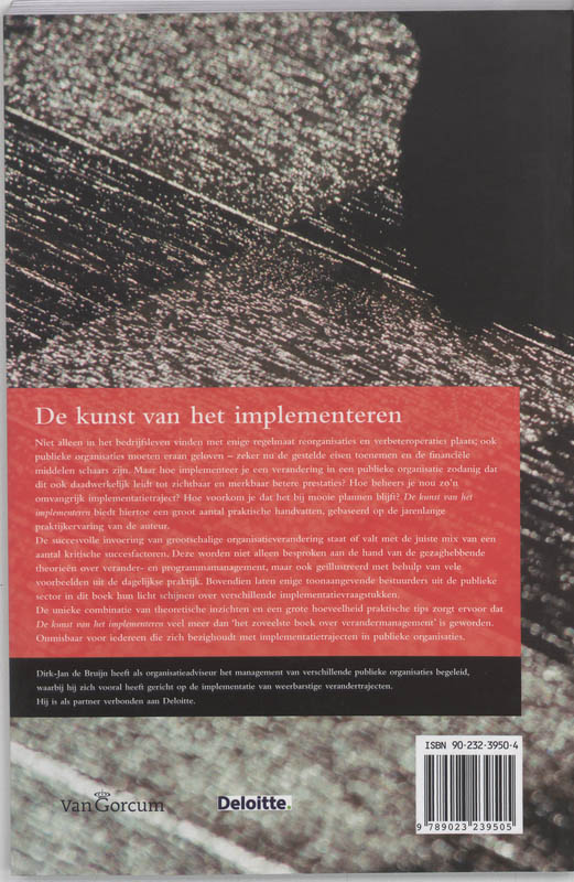 De kunst van het implementeren achterkant