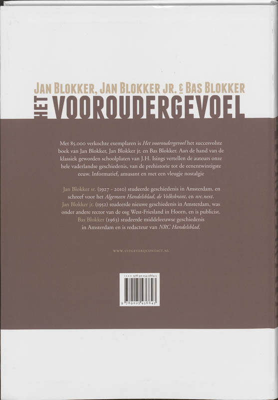 Het Vooroudergevoel achterkant