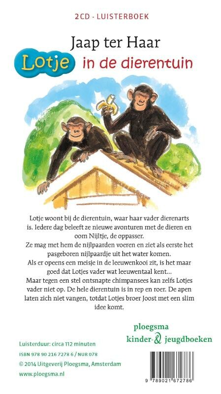 Lotje in de dierentuin achterkant