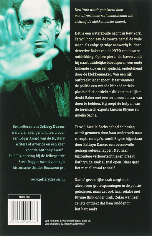 De koude maan / Lincoln Rhyme / 7 De koude maan / Lincoln Rhyme / 7 achterkant