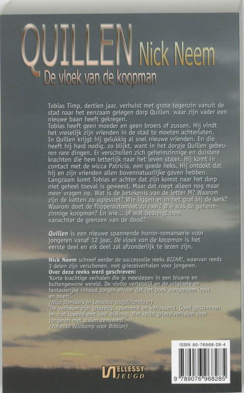 Quillen De vloek van de koopman achterkant