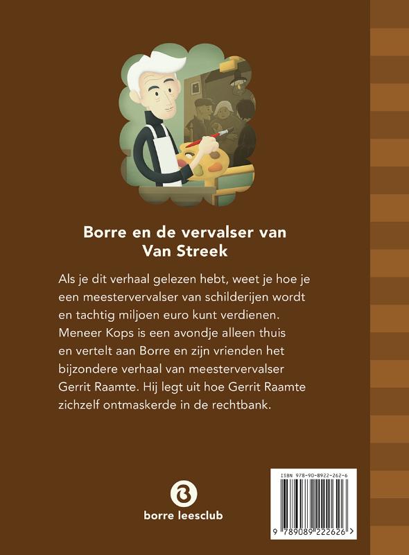 De Gestreepte Boekjes  -   Borre en de vervalser van van streek achterkant