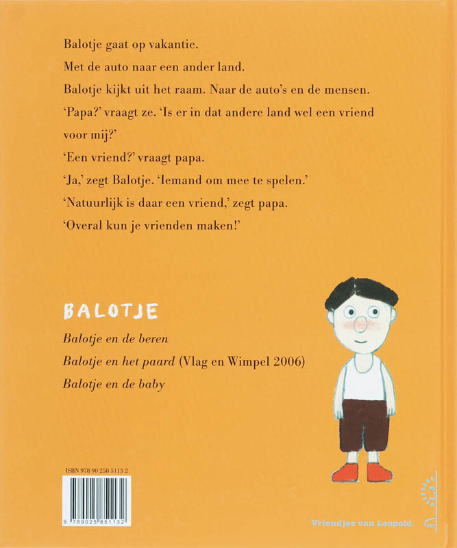 Balotje op vakantie / Vriendjes van Leopold achterkant