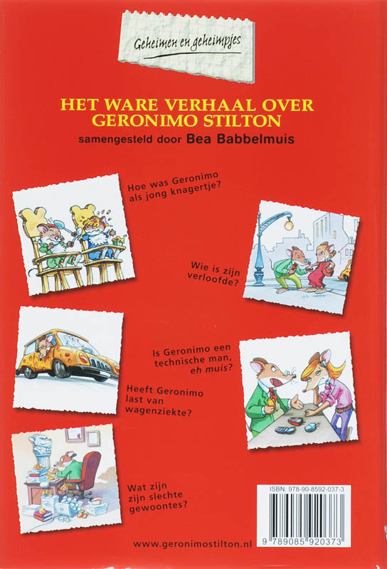 Het Ware Verhaal Van Geronimo Stilton achterkant