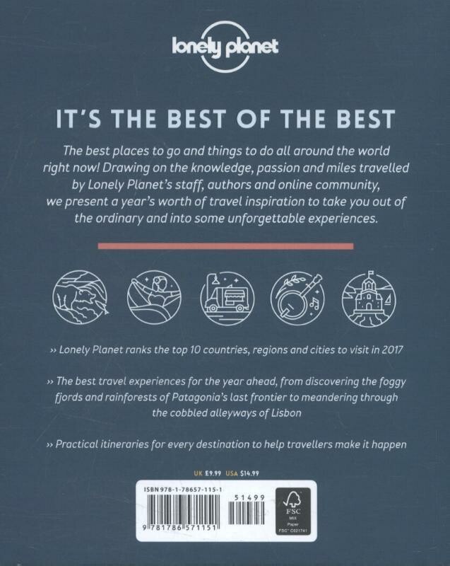 Lonely Planet's The Best in Travel 2017 achterkant