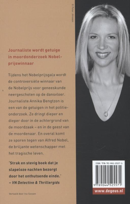 Het testament van Nobel achterkant