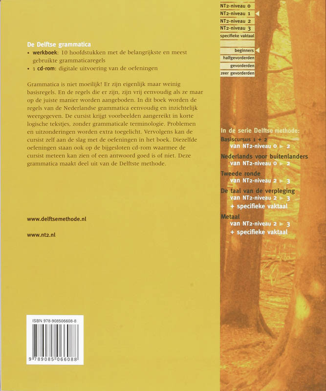 De Delftse grammatica / De Delftse methode achterkant