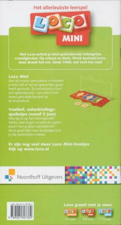 Voetbal, ontwikkelingsspelletjes / Mini Loco / 1 achterkant