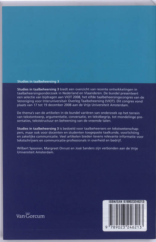 Studies in Taalbeheersing 3 achterkant
