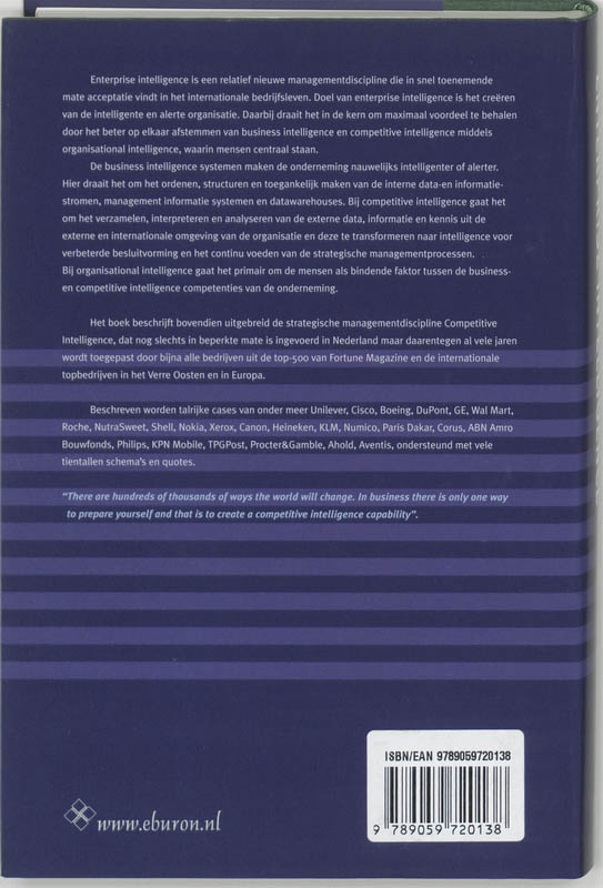 Enterprise intelligence Enterprise intelligence achterkant