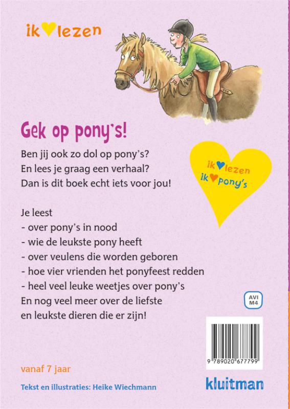 Gek op pony's! 7 leuke verhalen / Ik ♥ lezen achterkant