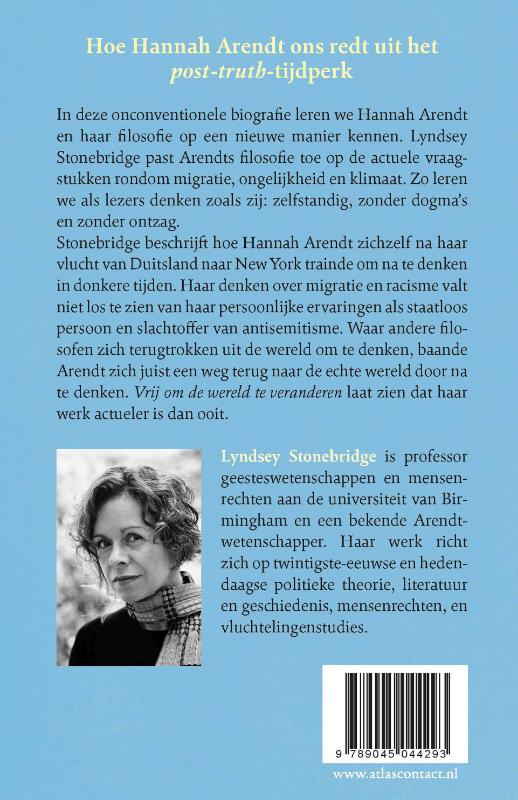 Vrij om de wereld te veranderen achterkant