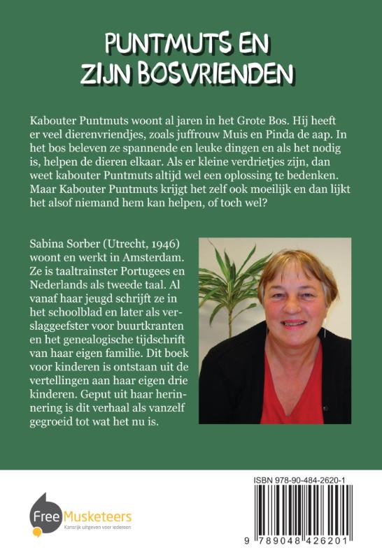 Puntmuts en zijn bosvrienden achterkant