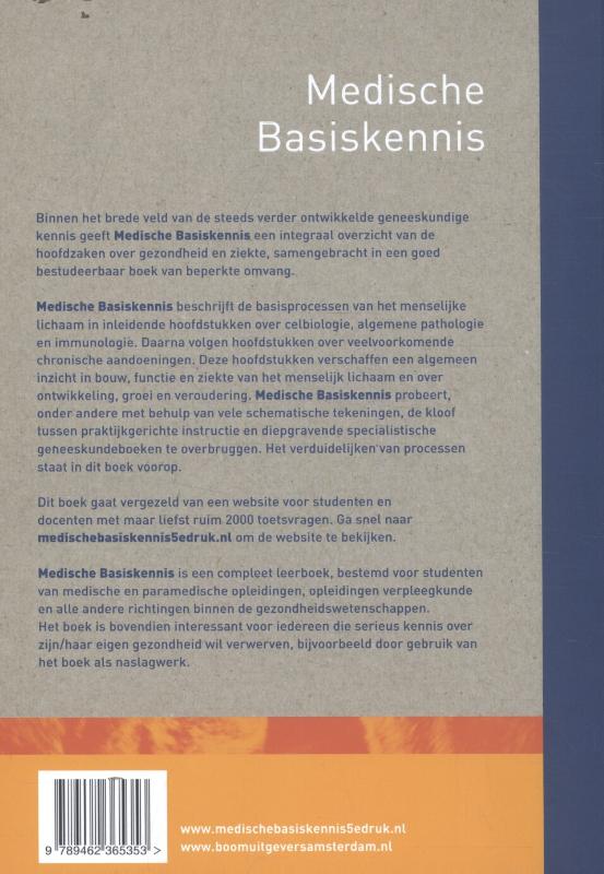 Medische basiskennis Medische basiskennis achterkant