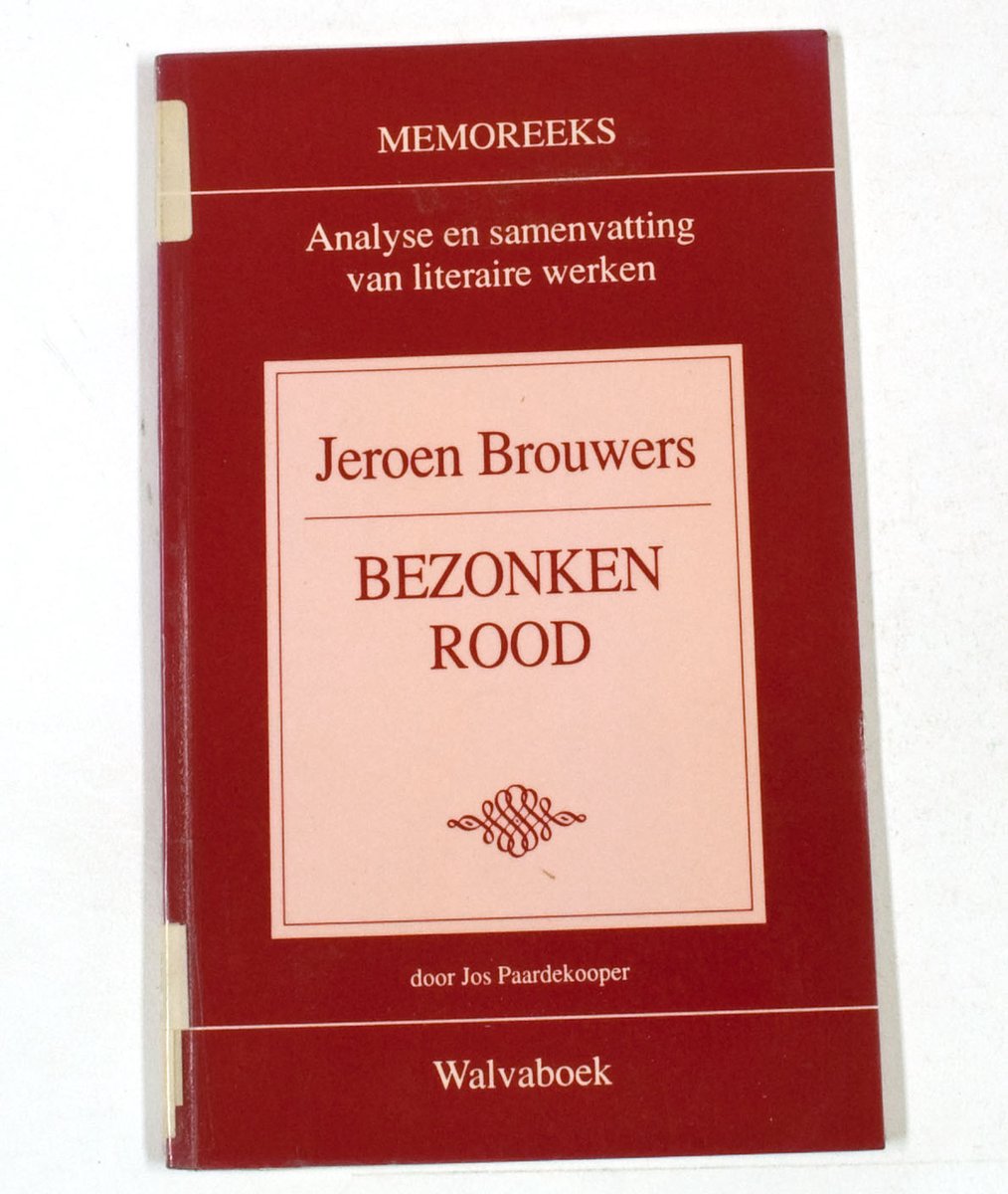 Jeroen Brouwers - Bezonken Rood