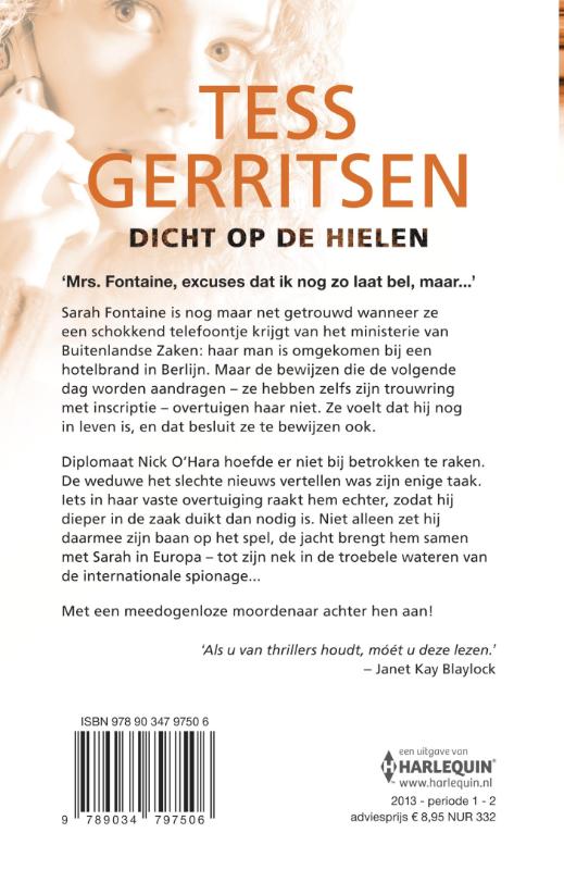 Dicht op de hielen achterkant