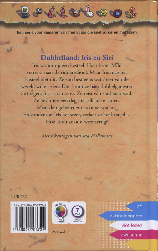 Dubelland: Iris en Siri / Bolleboos achterkant