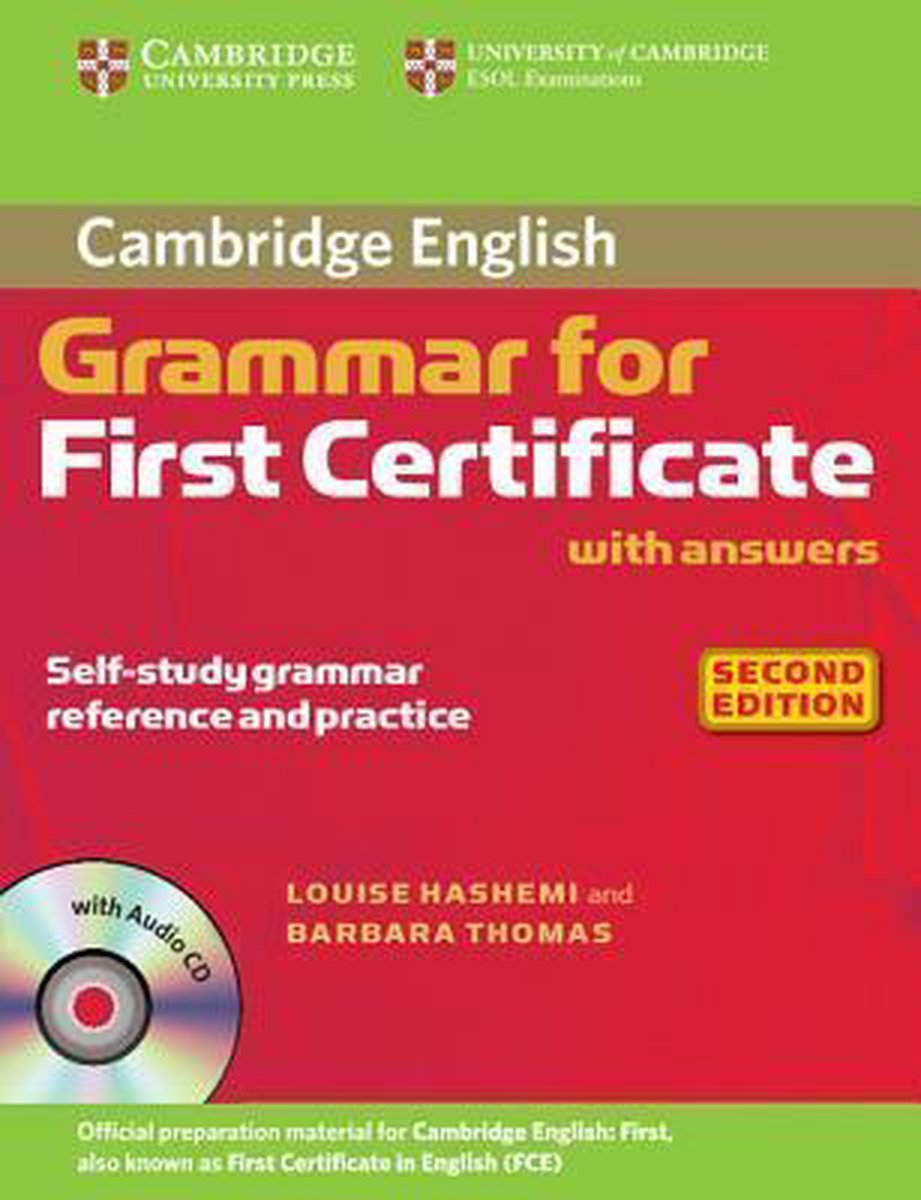 Cambridge Grammar for First Certificate With Answers and Audio CD