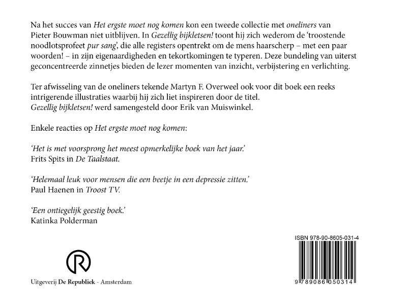Gezellig bijkletsen! achterkant