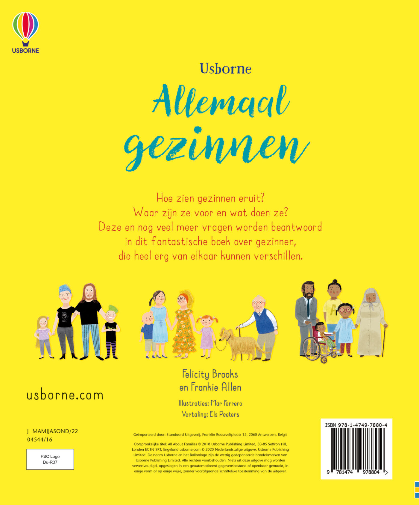 Allemaal gezinnen achterkant