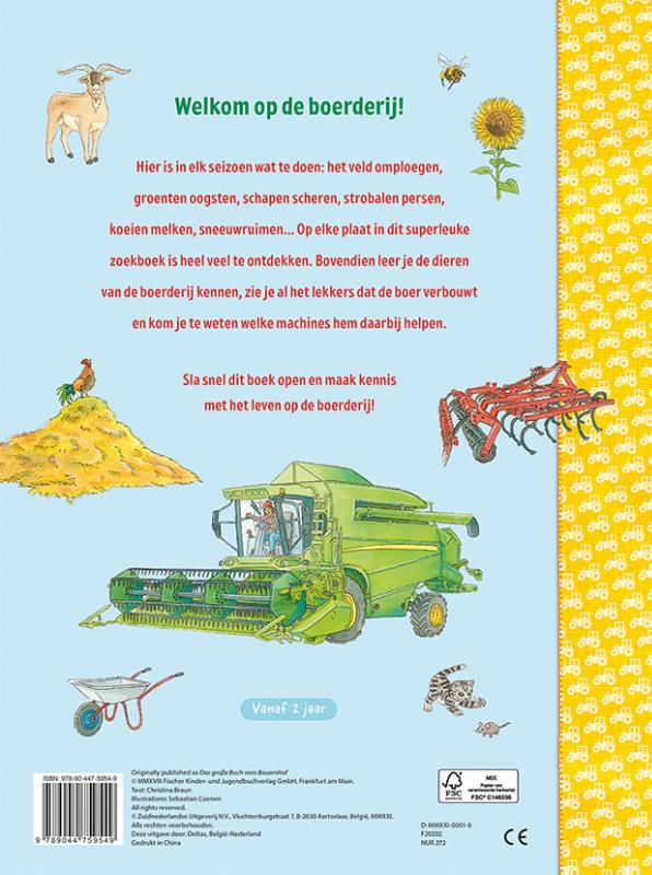 Op de boerderij / Kijk- en zoekboek achterkant
