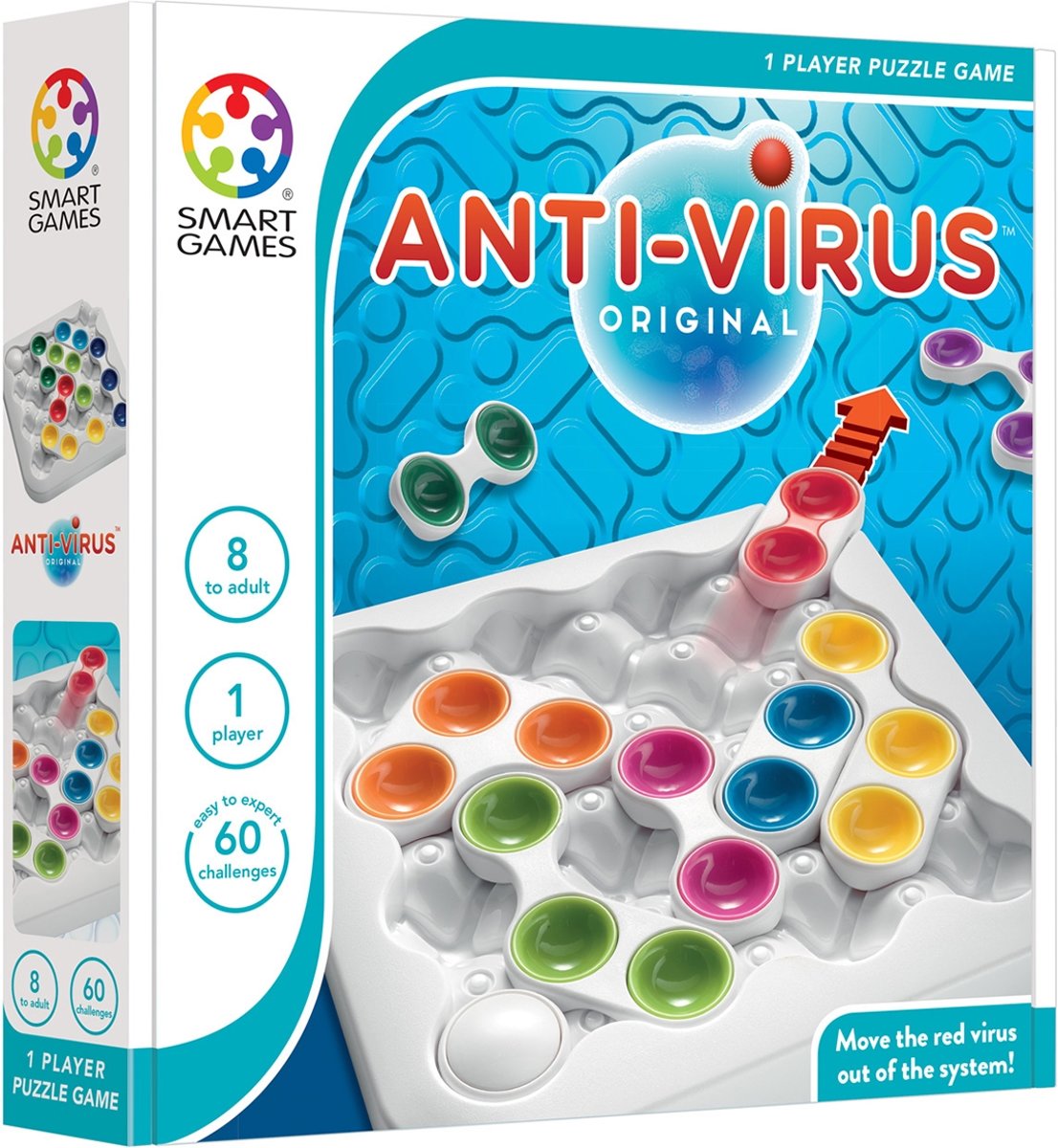 SmartGames Anti-Virus - schuifpuzzel - 60 opdrachten