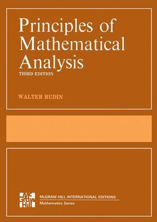 Walter Rudin Principles Of Mathematical Analysis (Int'l Ed)