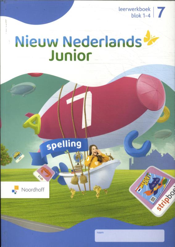 Nieuw Nederlands Junior Spelling leerwerkboek groep 7 blok 1-4