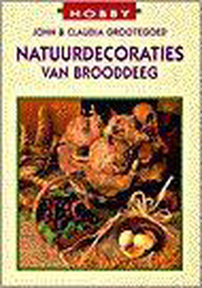 Natuurdecoraties van brooddeeg