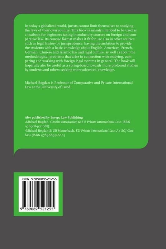 Concise introduction to comparative law achterkant