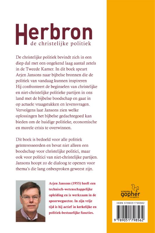 Herbron de christelijke politiek achterkant