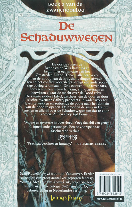 De schaduwwegen / De zwanenoorlog / 3 achterkant