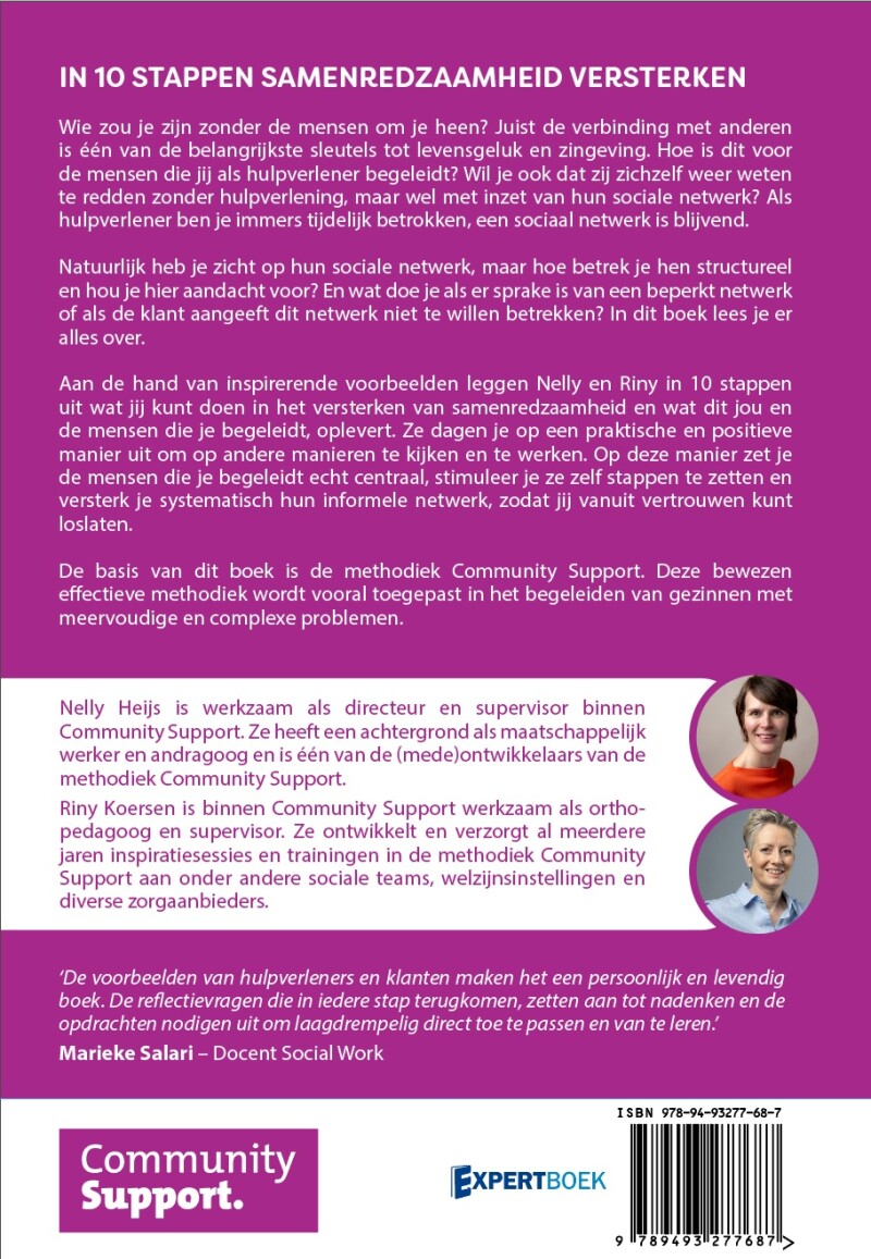 In 10 stappen samenredzaamheid versterken / In 10 stappen achterkant