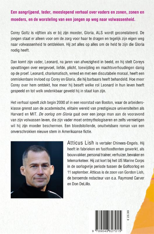 De oorlog om Gloria achterkant