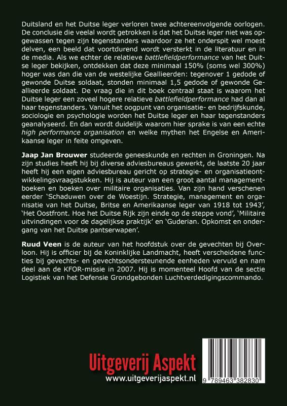 Auftragstatik en het Pruisische/ Duitse leger 1850-1945 achterkant