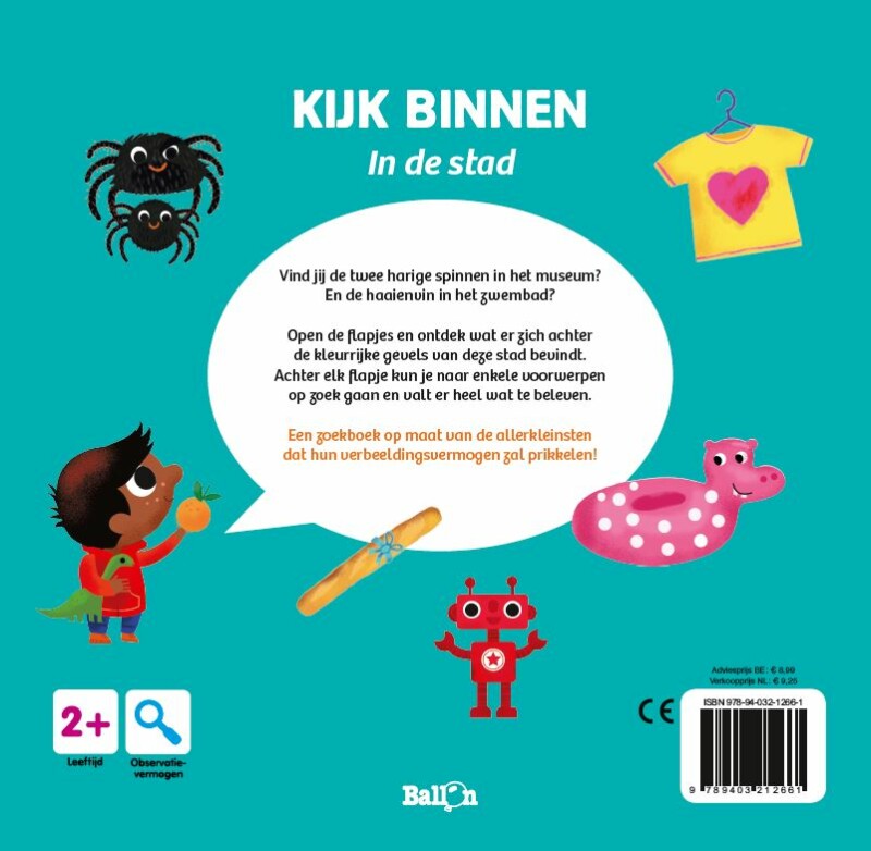 In de stad / Kijk binnen / 0 achterkant