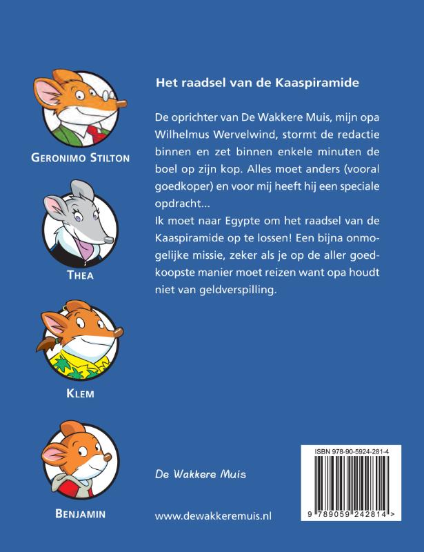 Geronimo Stilton 6 -   Het raadsel van de Kaaspiramide achterkant