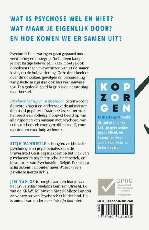 Psychose begrijpen achterkant