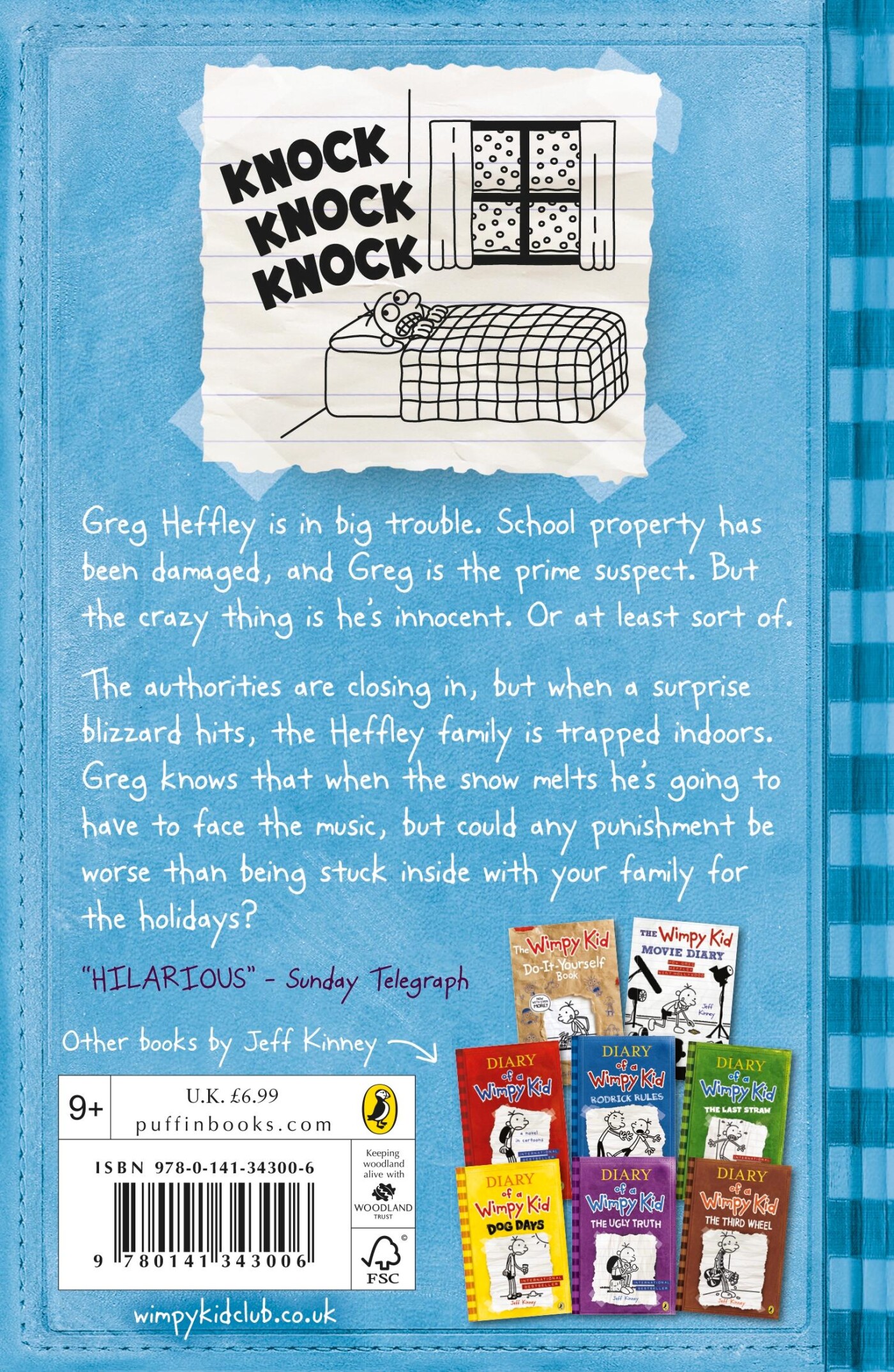 Cabin fever / Diary of a wimpy kid / 6 achterkant